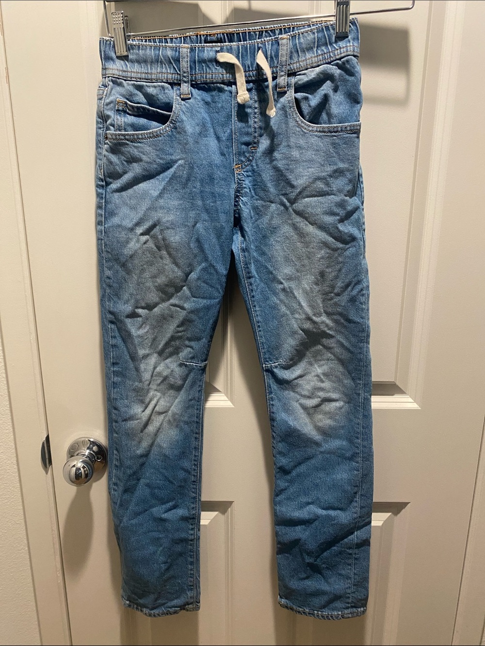 Gap Denim Slim Straight Drawstring Jeans EUC